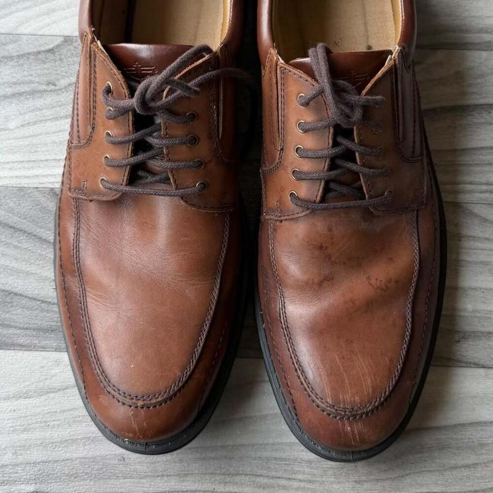 Dockers 90-32765 Brown Leather Oxford Dress Shoes Mens 12 - Picture 4 of 5